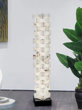 Floor LampStacked Alabaster Squares Floor LampL 28cm x W 18cm x H 160cm / L 11″ x W 7.1″ x H 63″Cool LightLennar Visual