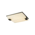 Ceiling LightStylish Black Square Alabaster Ceiling LightDia 40cm x H 40cm / ∅ 15.7″ x H 15.7″WhiteLennar Visual