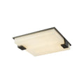 Ceiling LightStylish Black Square Alabaster Ceiling LightDia 50cm x H 50cm / ∅ 19.7″ x H 19.7″WhiteLennar Visual