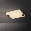 Ceiling LightStylish Black Square Alabaster Ceiling LightDia 40cm x H 40cm / ∅ 15.7″ x H 15.7″WhiteLennar Visual