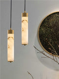 Pendant LightTala Alabaster Pendant Lamp2 Heads Dia 15cm x H 150cm / ∅ 5.9″ x H 59″Brass & White AlabasterLennar Visual