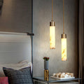 Pendant LightTala Alabaster Pendant Lamp2 Heads Dia 15cm x H 150cm / ∅ 5.9″ x H 59″Brass & White AlabasterLennar Visual