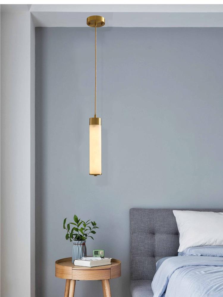 Pendant LightTala Alabaster Pendant Lamp2 Heads Dia 15cm x H 150cm / ∅ 5.9″ x H 59″Brass & White AlabasterLennar Visual