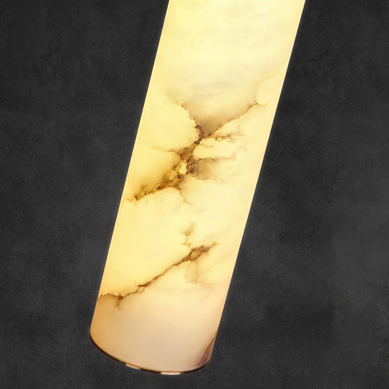 Pendant LightTala Alabaster Pendant Lamp2 Heads Dia 15cm x H 150cm / ∅ 5.9″ x H 59″Brass & White AlabasterLennar Visual