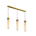 Pendant LightTala Alabaster Pendant Lamp2 Heads Dia 15cm x H 150cm / ∅ 5.9″ x H 59″Brass & White AlabasterLennar Visual