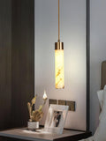 Pendant LightTala Alabaster Pendant Lamp2 Heads Dia 15cm x H 150cm / ∅ 5.9″ x H 59″Brass & White AlabasterLennar Visual