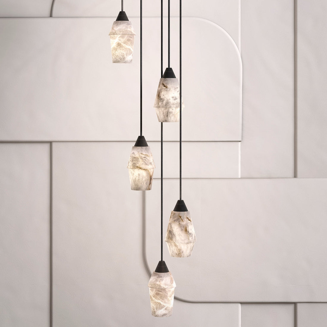 Pendant LampTEN MA DO Pendant LampModel A Dia 12cm x H 21cm / ∅ 4.7″ x H 8.3″Black & WhiteLennar Visual