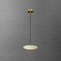 Pendant LampTONGOTDI Round Marble Pendant LampDia 20cm x W 8.5cm / ∅ 7.9″ x W 3.3″Brass & WhiteLennar Visual