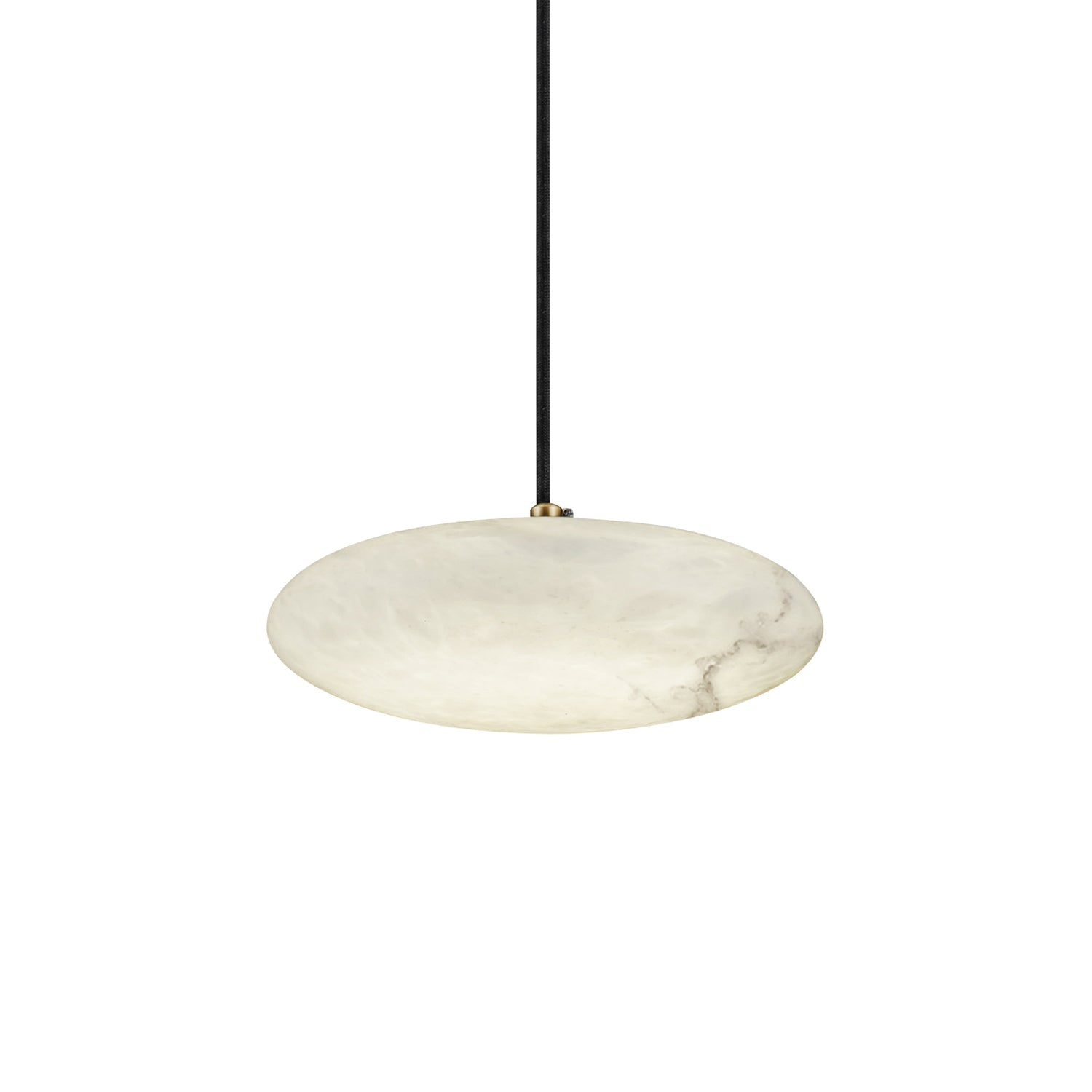 Pendant LampTONGOTDI Round Marble Pendant LampDia 20cm x W 8.5cm / ∅ 7.9″ x W 3.3″Brass & WhiteLennar Visual