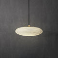 Pendant LampTONGOTDI Round Marble Pendant LampDia 20cm x W 8.5cm / ∅ 7.9″ x W 3.3″Brass & WhiteLennar Visual