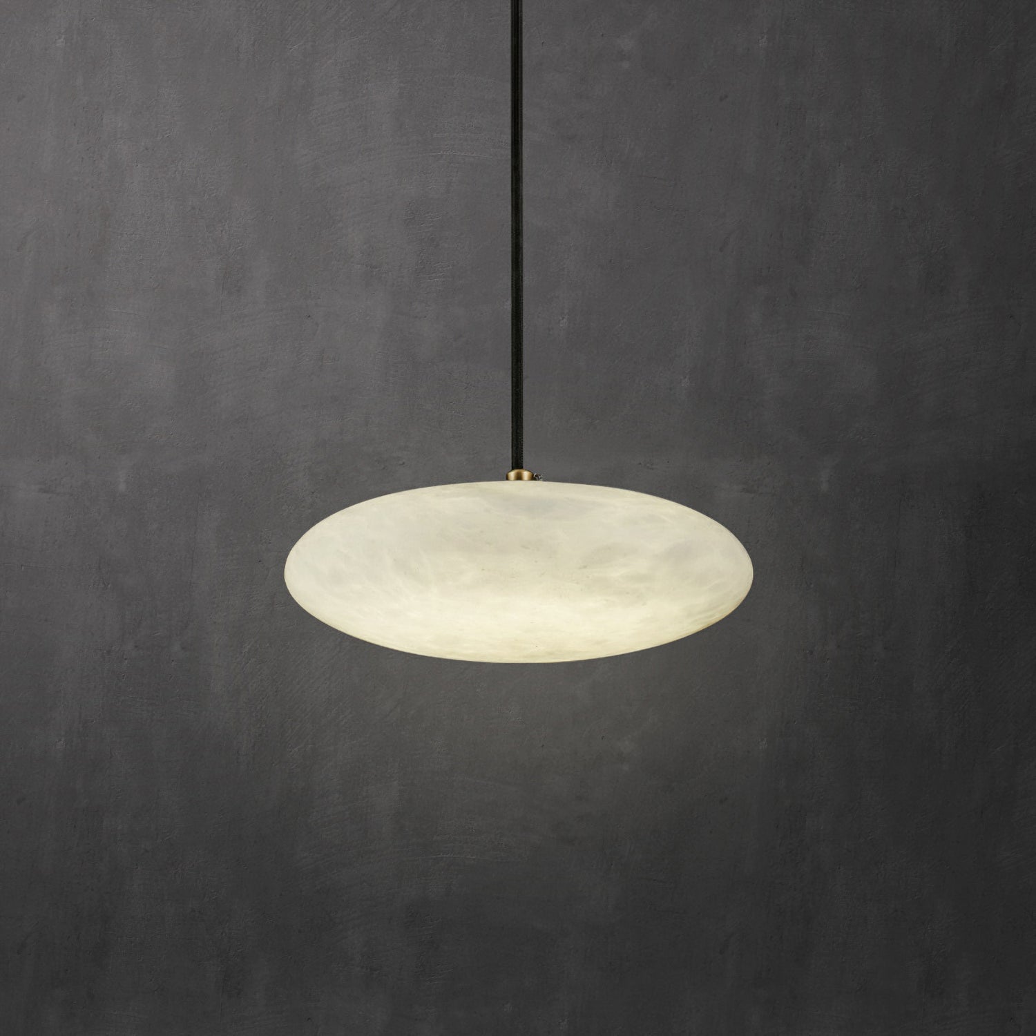 Pendant LampTONGOTDI Round Marble Pendant LampDia 20cm x W 8.5cm / ∅ 7.9″ x W 3.3″Brass & WhiteLennar Visual