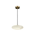 Pendant LampTONGOTDI Round Marble Pendant LampDia 20cm x W 8.5cm / ∅ 7.9″ x W 3.3″Brass & WhiteLennar Visual