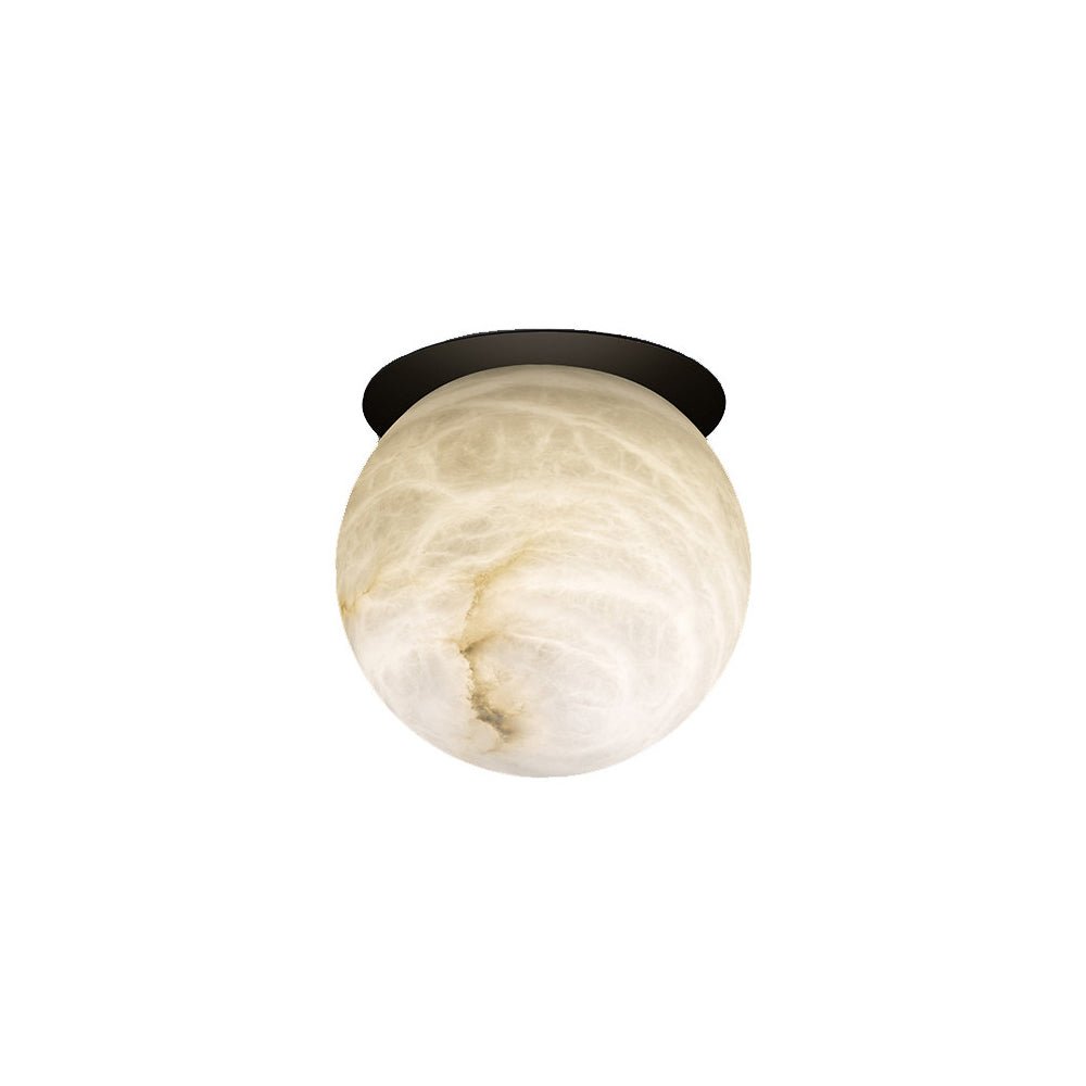 Ceiling LightTribeca Ceiling LightDia 12cm x H 12cm / ∅ 4.7″ x H 4.7″Black & White AlabasterLennar Visual