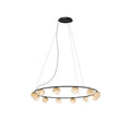 ChandelierTribeca Chandelier12 heads Dia 130cm x H 180cm / ∅ 51.2″ x H 70.9″Black & White AlabasterLennar Visual