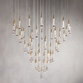 ChandelierVerlo Round ChandelierAntique Brass57″ DiamLennar Visual