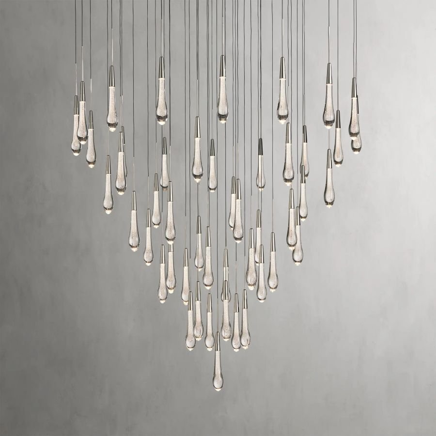 ChandelierVerlo Round ChandelierPolished Nickel57″ DiamLennar Visual