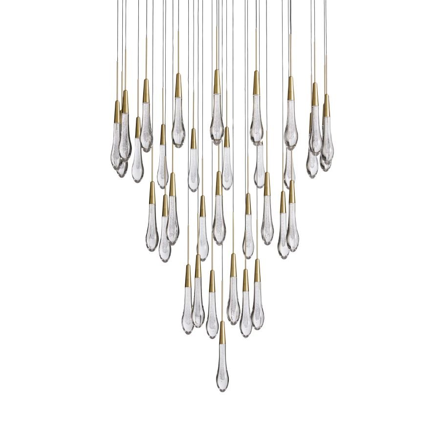 ChandelierVerlo Round ChandelierPolished Nickel57″ DiamLennar Visual