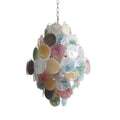ChandelierVintage Murano Multicolored Disks ChandelierDia 75cm x H 105cm / Φ 29.5″ x H 41.3″ColorfulLennar Visual