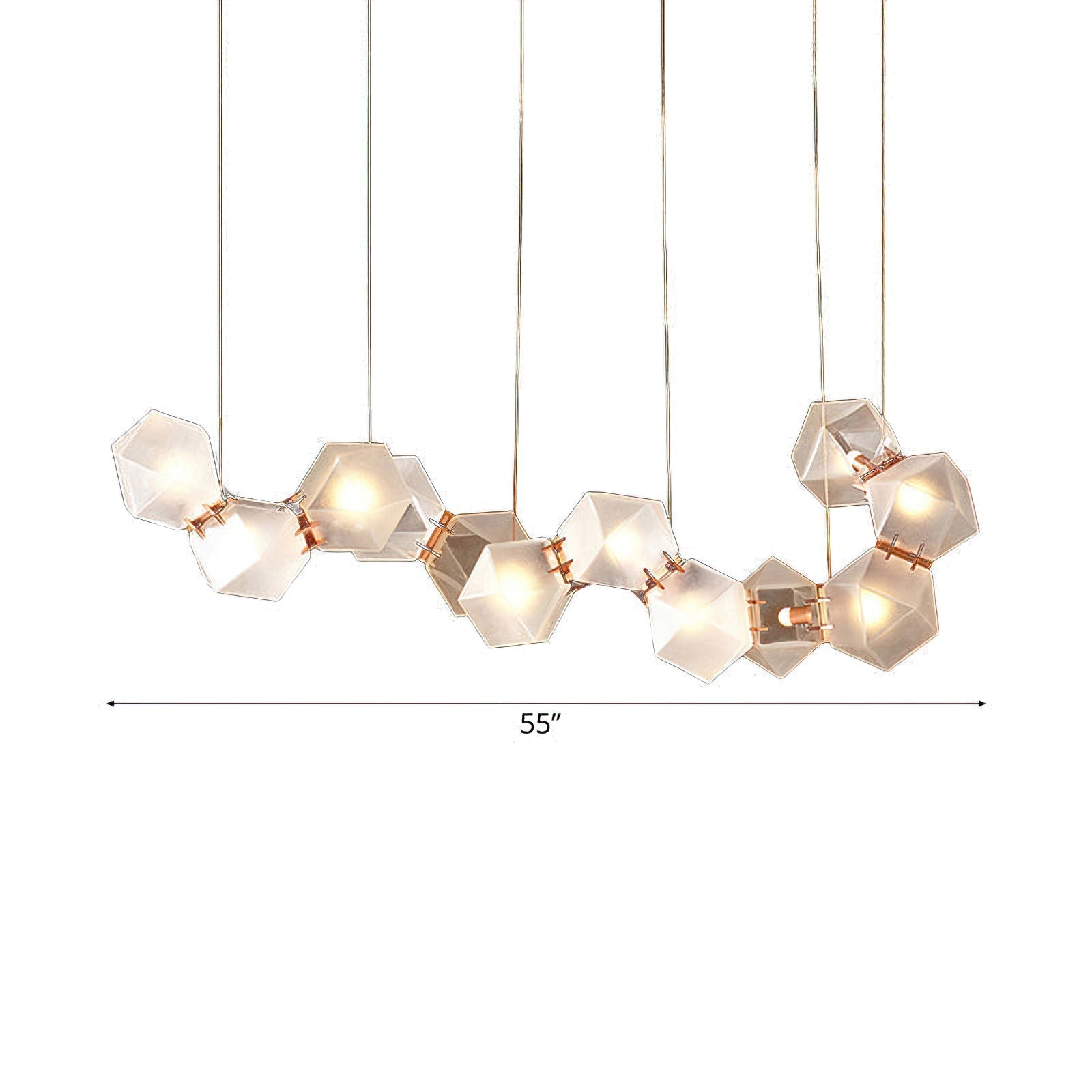 Lennar Visual_Welles Glass Long Chandelier