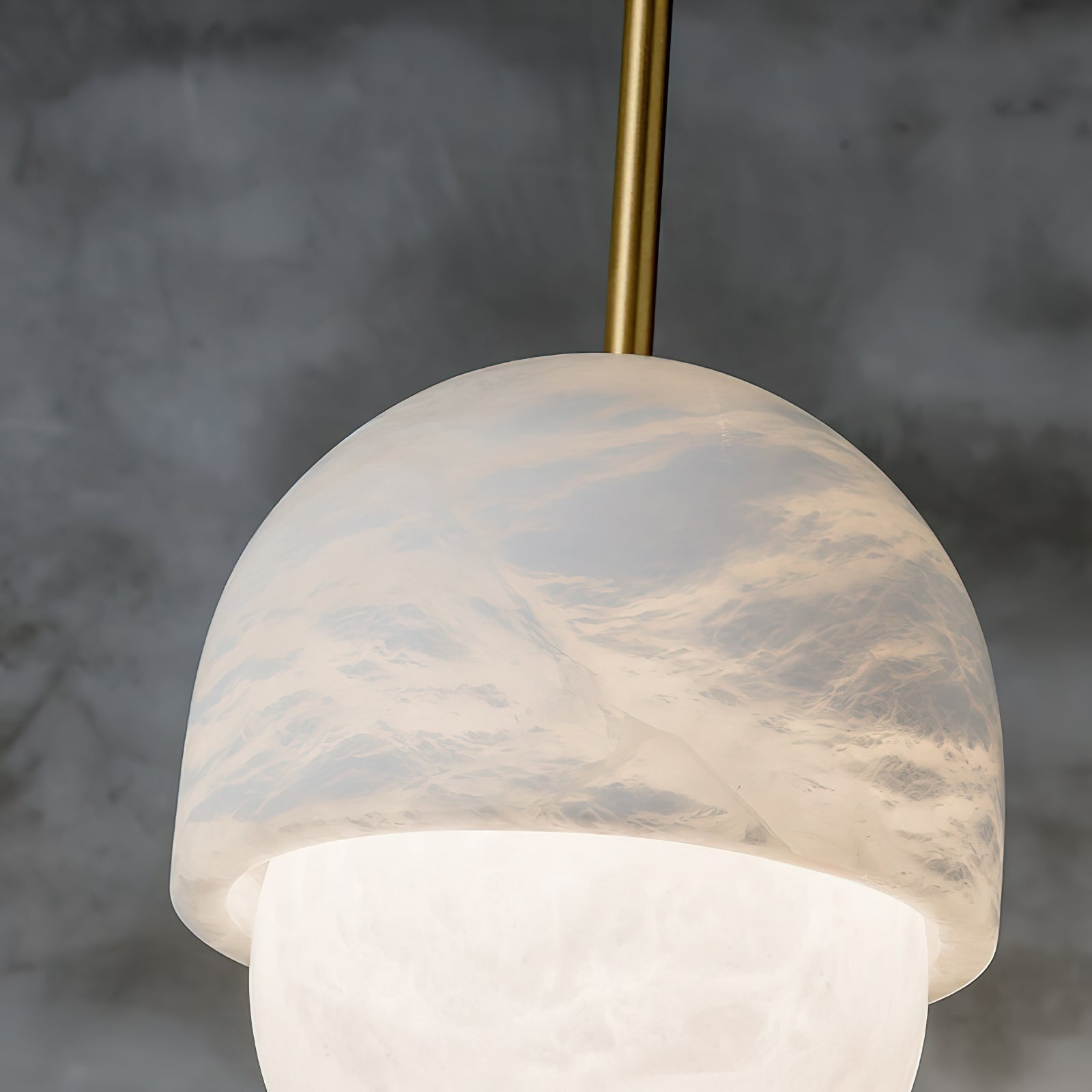 Pendant LampYoko Alabaster Pendant LightDia 15cm x H 20cm / ∅ 5.9″ x H 7.9″WhiteLennar Visual