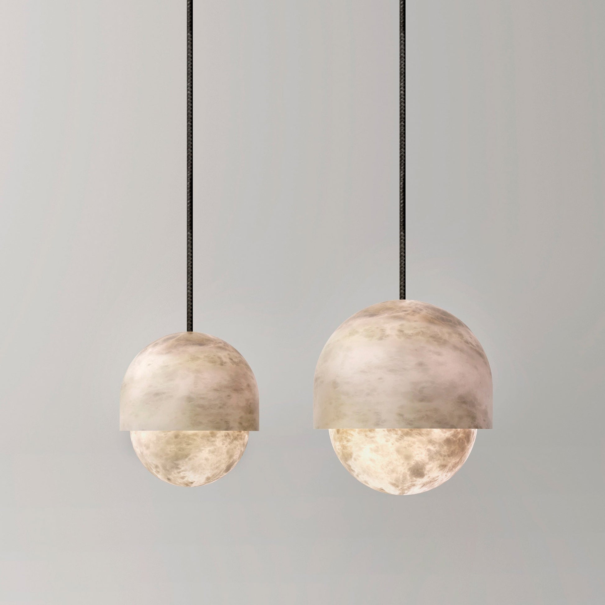 Pendant LampYoko Alabaster Pendant LightDia 15cm x H 20cm / ∅ 5.9″ x H 7.9″WhiteLennar Visual