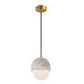 Pendant LampYoko Alabaster Pendant LightDia 15cm x H 20cm / ∅ 5.9″ x H 7.9″WhiteLennar Visual