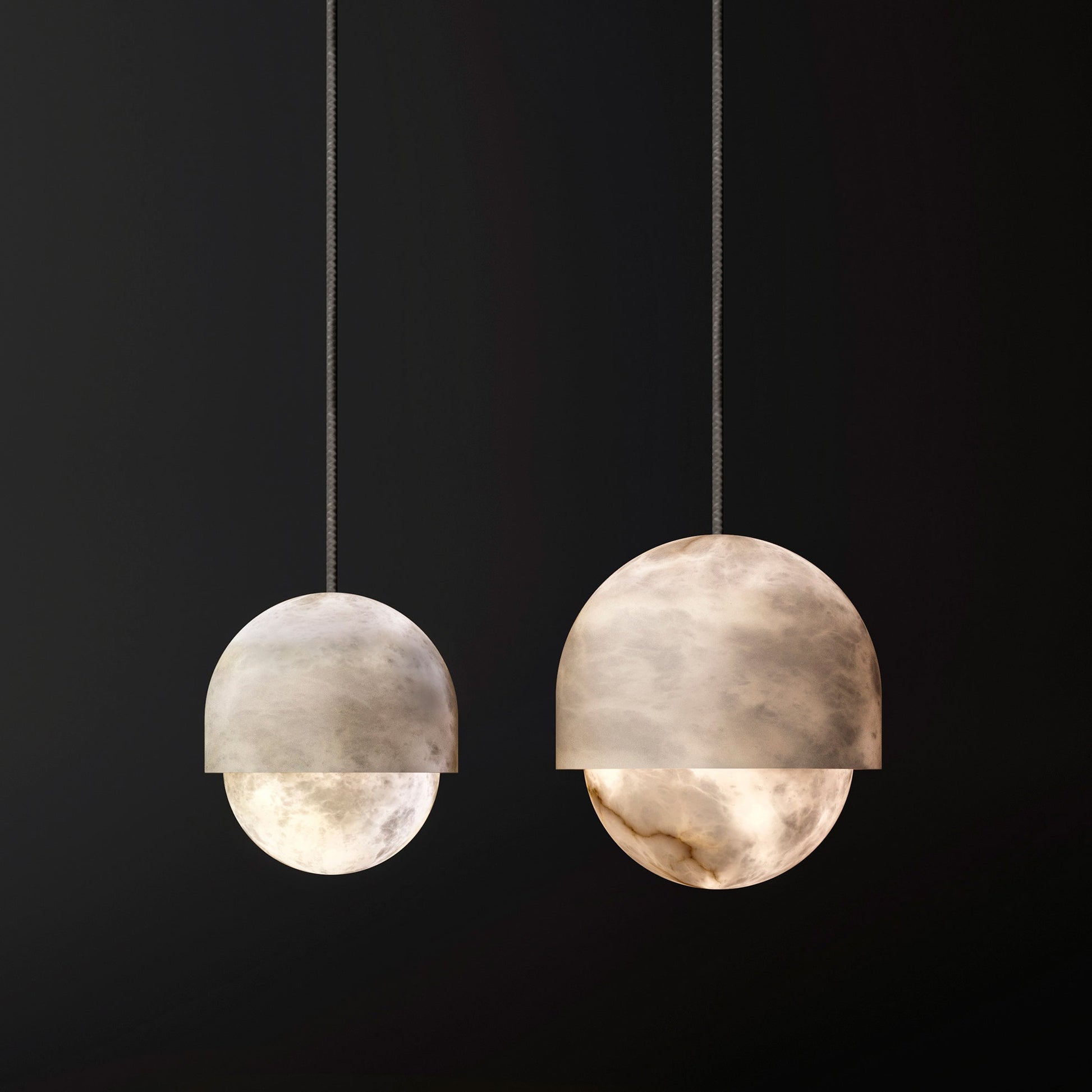 Pendant LampYoko Alabaster Pendant LightDia 15cm x H 20cm / ∅ 5.9″ x H 7.9″WhiteLennar Visual