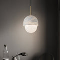 Pendant LampYoko Alabaster Pendant LightDia 15cm x H 20cm / ∅ 5.9″ x H 7.9″WhiteLennar Visual