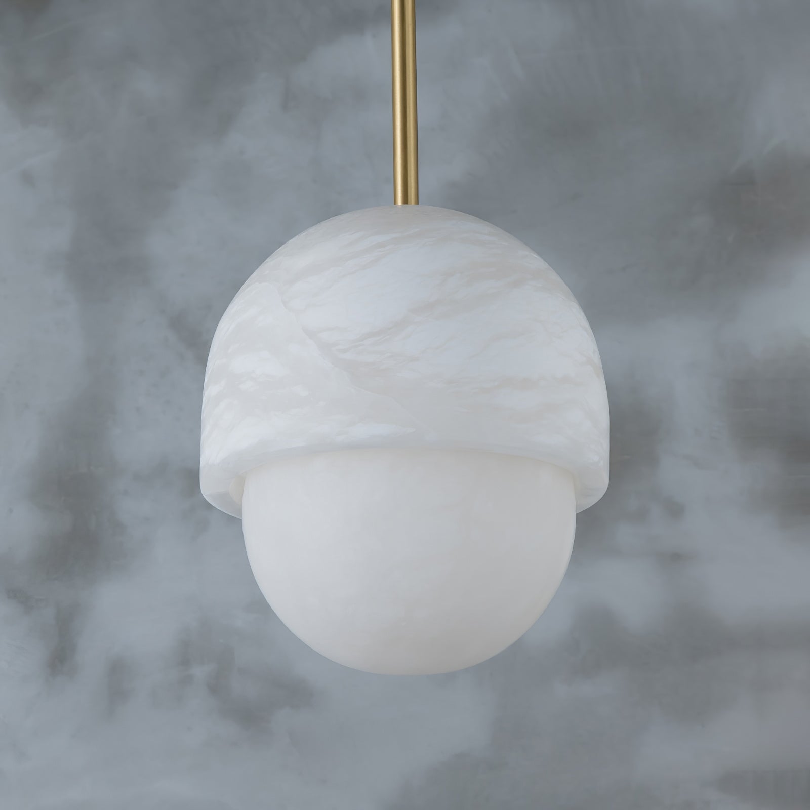 Pendant LampYoko Alabaster Pendant LightDia 15cm x H 20cm / ∅ 5.9″ x H 7.9″WhiteLennar Visual